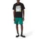 Tricou CASABLANCA, Volcano Short Sleeve T‑Shirt, Black - MSP26JTS00121EXBCVOLCANO