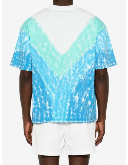 Tricou CASABLANCA, 'Surf Lotus' print Tie-Dye T-shirt - MSP26JTS00123EXBCSURFLOTUS