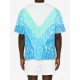 Tricou CASABLANCA, 'Surf Lotus' print Tie-Dye T-shirt - MSP26JTS00123EXBCSURFLOTUS