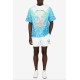 Tricou CASABLANCA, 'Surf Lotus' print Tie-Dye T-shirt - MSP26JTS00123EXBCSURFLOTUS