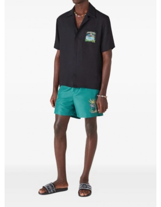 Short CASABLANCA, embroidered swim shorts - MSP26TR03205EXBCCASAEMBROIDERY