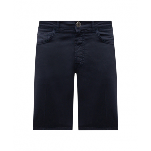 BERMUDE STEFANO RICCI, Logo Insert, Cotton, Navy Blue BERMUDE STEFANO RICCI, Logo Insert, Cotton, Navy Blue