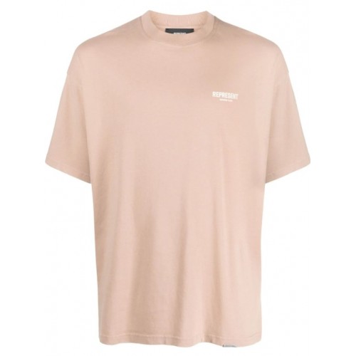 Tricou Represent, Owner's Club Print, Beige, Regular Fit Tricou Represent, Owner's Club Print, Beige, Regular Fit