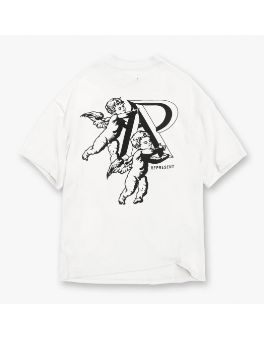 Tricou Represent, Cherub Initial, Alb - MT402672