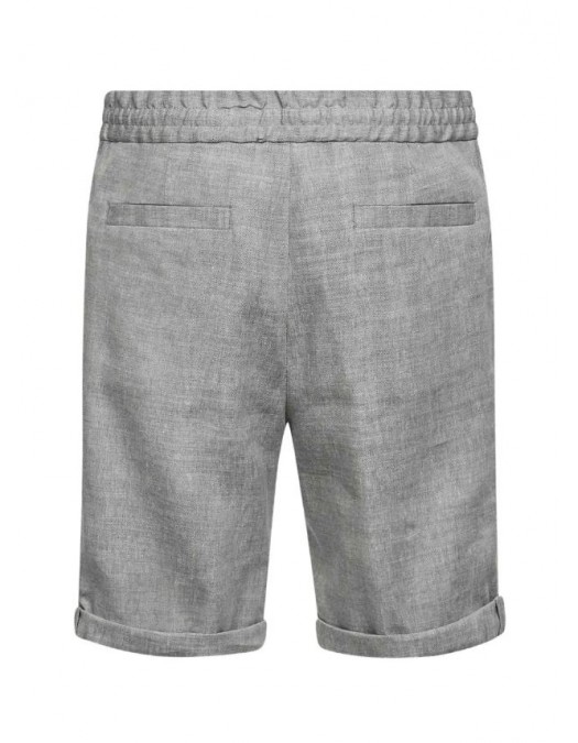 Pantaloni scurti Brunello Cucinelli Chevron Bermuda Shorts, Gri - MZ408U0020C027