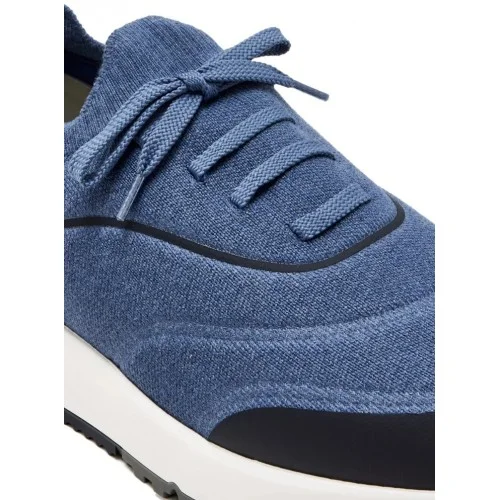 Sneakers, BRUNELLO CUCINELLO, Runners lace-up sneakers, Blue