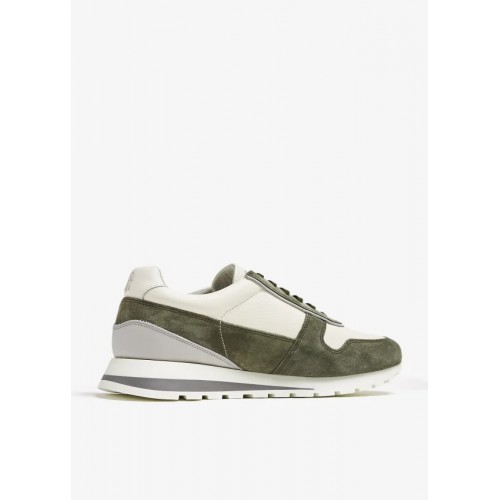 Sneakers BRUNELLO CUCINELLI, Grained Calfskin, Olive Sneakers BRUNELLO CUCINELLI, Grained Calfskin, Olive
