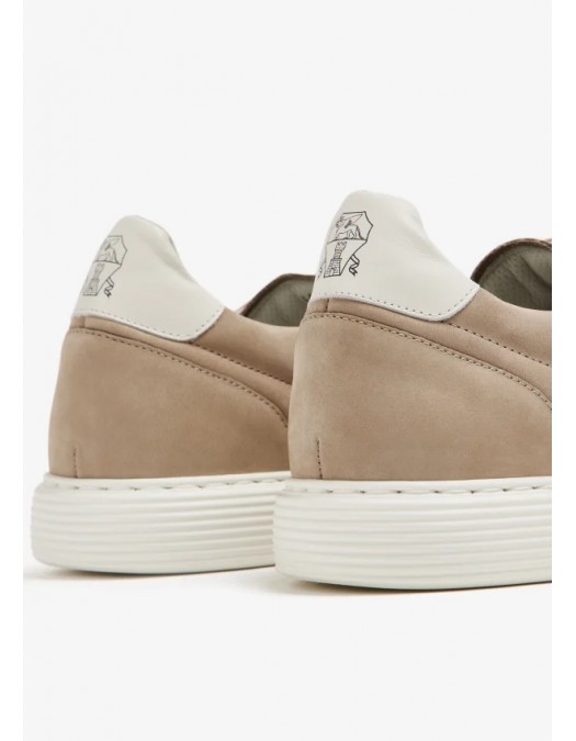 Sneakers BRUNELLO CUCINELLI, Calfskin, Low Top, Beige - MZUDBTJ264CES19