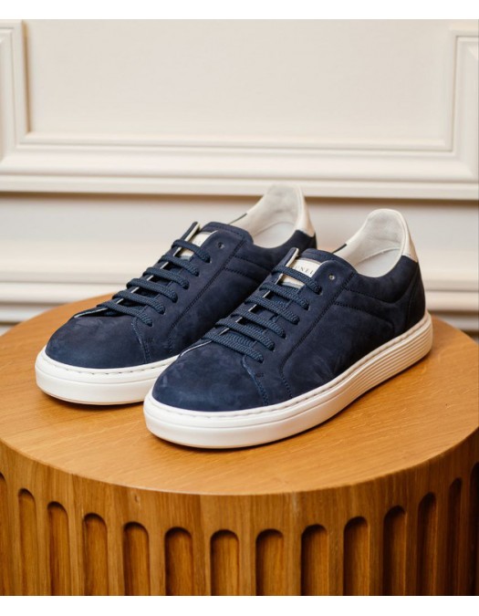 Sneakers BRUNELLO CUCINELLI, Low Top, Classic, Lether, Navy Blue - MZUDBTJ264CFX60