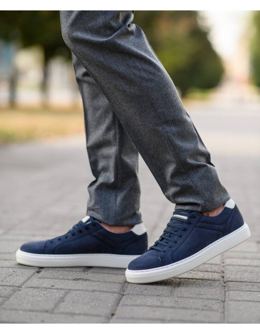 Sneakers BRUNELLO CUCINELLI, Low Top, Classic, Lether, Navy Blue - MZUDBTJ264CFX60