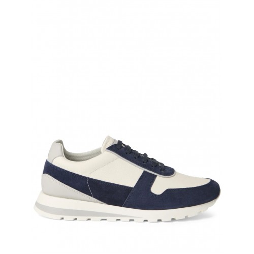 Sneakers BRUNELLO CUCINELLI, Panelled Detail, Low Top, Navy Blue Sneakers BRUNELLO CUCINELLI, Panelled Detail, Low Top, Navy Blue