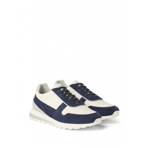 Sneakers BRUNELLO CUCINELLI, Panelled Detail, Low Top, Navy Blue Sneakers BRUNELLO CUCINELLI, Panelled Detail, Low Top, Navy Blue