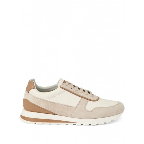 Sneakers BRUNELLO CUCINELLI, Panelled Detail, Low Top, Light Beige Sneakers BRUNELLO CUCINELLI, Panelled Detail, Low Top, Light Beige