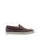 Loafers BRUNELLO CUCINELLI, Logo, Herringbone Pattern, Suede, Brown