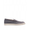 Loafers BRUNELLO CUCINELLI, Logo, Herringbone Pattern, Suede, Grey