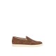 Loafers BRUNELLO CUCINELLI, Logo, Herringbone Pattern, Suede, Maro - MZUHVSP335C7959