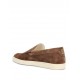 Loafers BRUNELLO CUCINELLI, Logo, Herringbone Pattern, Suede, Maro - MZUHVSP335C7959