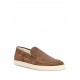 Loafers BRUNELLO CUCINELLI, Logo, Herringbone Pattern, Suede, Maro - MZUHVSP335C7959