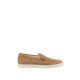 Loafers BRUNELLO CUCINELLI, Logo, Herringbone Pattern, Suede, Beige - MZUHVSP335C7962