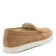 Loafers BRUNELLO CUCINELLI, Logo, Herringbone Pattern, Suede, Beige - MZUHVSP335C7962