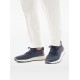 Sneakers BRUNELLO CUCINELLI, Mesh Knitted, Lace Up, Navy Blue - MZUKISO250CO250