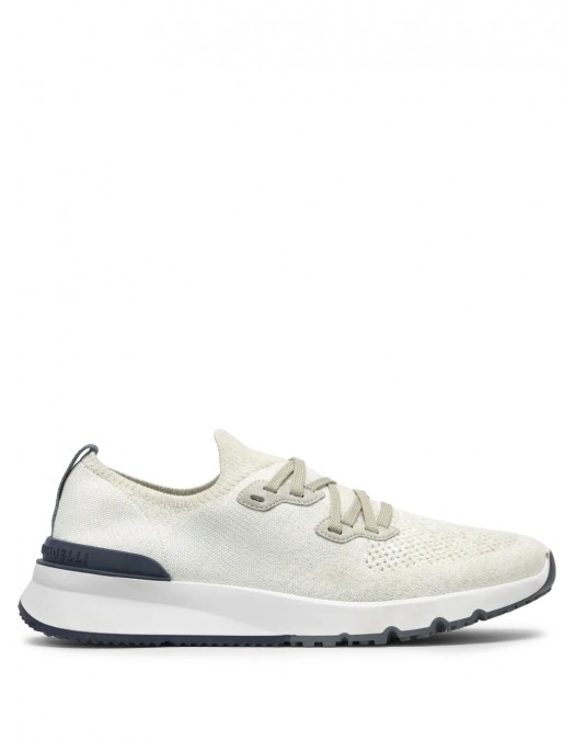 Sneakers BRUNELLO CUCINELLI, Perforated Detail, Low Top, White - MZUKISO250CW751