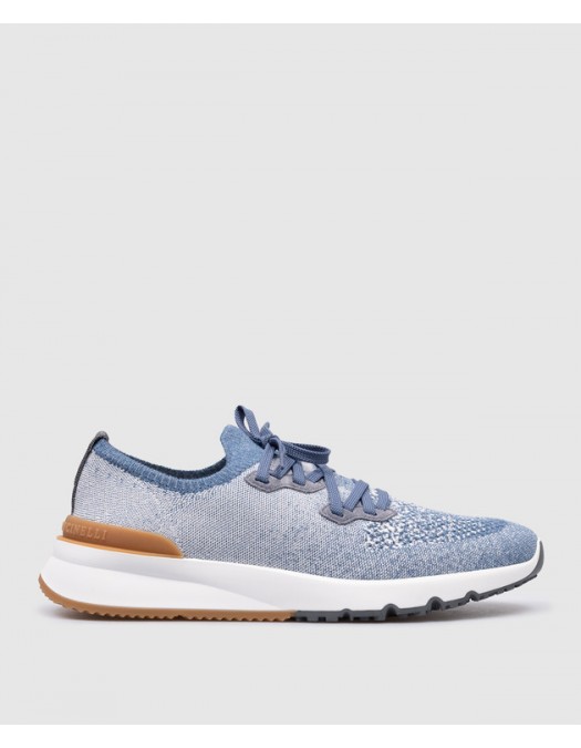 Sneakers BRUNELLO CUCINELLI, Mesh Design, Low Top, Blue - MZUKISO250CYP09