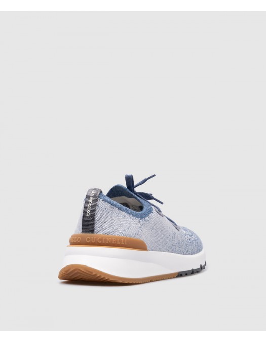 Sneakers BRUNELLO CUCINELLI, Mesh Design, Low Top, Blue - MZUKISO250CYP09