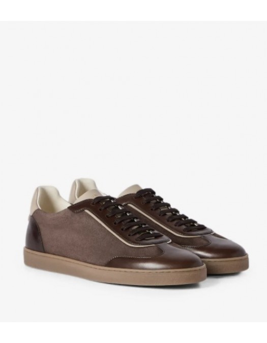 Sneakers BRUNELLO CUCINELLI, suede and polished calfskin - MZULDGJ336CXY42