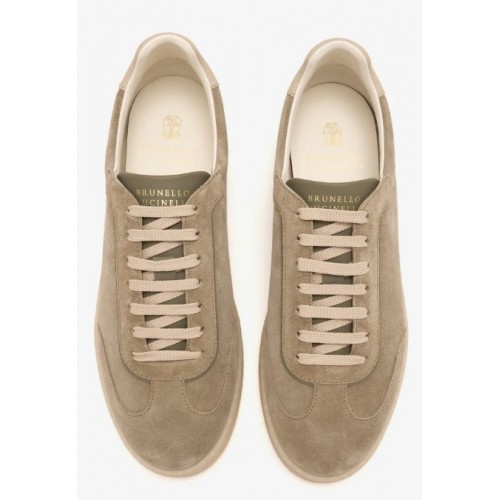 Sneakers BRUNELLO CUCINELLI, Suede sneakers, Beige