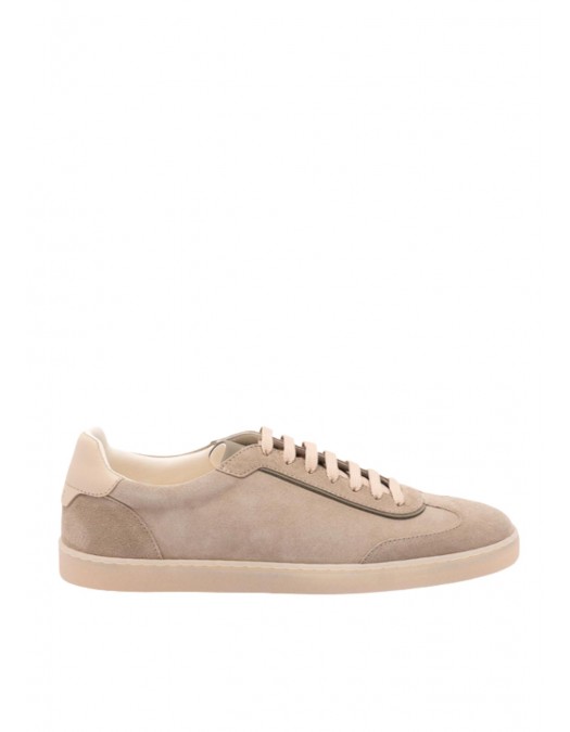 Sneakers BRUNELLO CUCINELLI, Suede sneakers, Beige - MZUMGLJ336CDG36