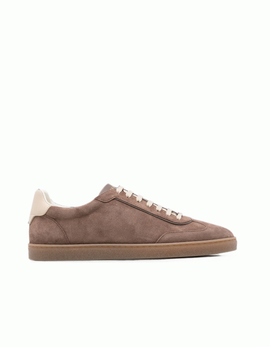 Sneakers BRUNELLO CUCINELLI, suede panelled sneakers - MZUMGLJ336CEQ89