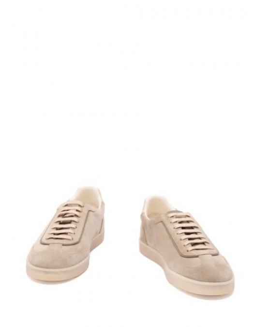 Sneakers BRUNELLO CUCINELLI, suede panelled sneakers - MZUMGLJ336CEQ89
