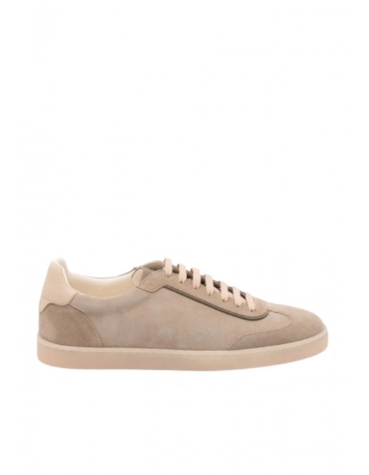 Sneakers BRUNELLO CUCINELLI, suede panelled sneakers - MZUMGLJ336CEQ89