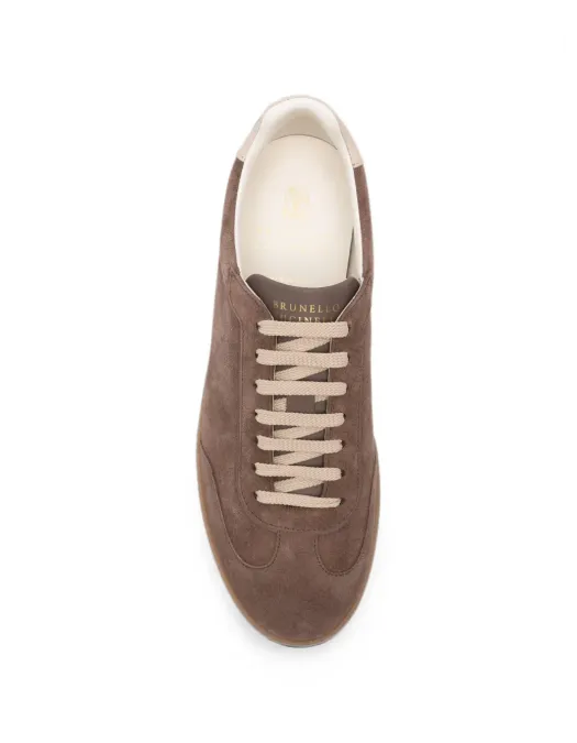 Sneakers BRUNELLO CUCINELLI, suede panelled sneakers - MZUMGLJ336CEQ89