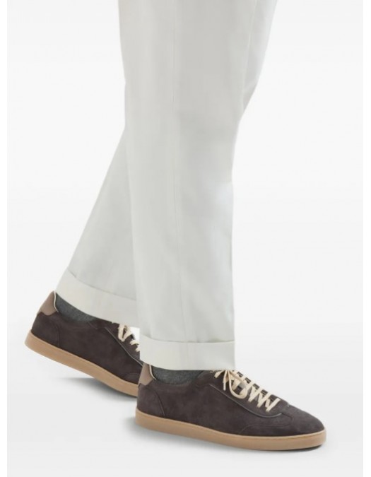 Sneakers BRUNELLO CUCINELLI, Suede Brown - MZUMGLJ336CLV06