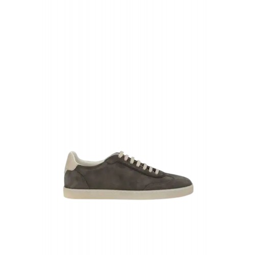 Sneakers BRUNELLO CUCINELLI, suede lace-up sneakers - gray