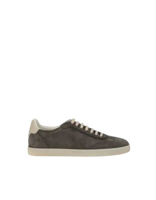 Sneakers BRUNELLO CUCINELLI, suede lace-up sneakers - gray - MZUMGLJ336CNL42