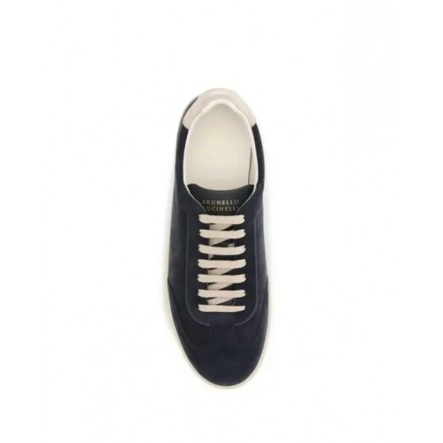 Sneakers BRUNELLO CUCINELLI, suede lace-up sneakers - brown