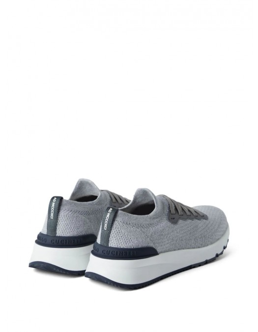 Sneakers BRUNELLO CUCINELLI, Grey, Low Top Design - MZUPMBO252CB308