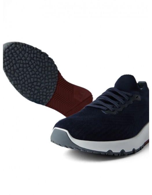 Sneakers BRUNELLO CUCINELLI, Lace Up Mesh, Low Top, Navy Blue - MZUPMBO252CP307