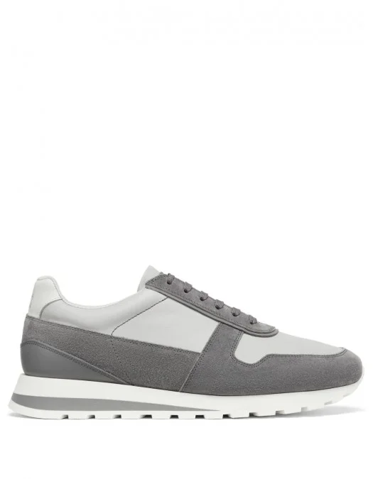 Sneakers BRUNELLO CUCINELLI, Grained Calfskin, Grey