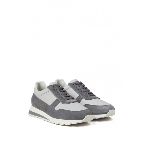 Sneakers BRUNELLO CUCINELLI, Grained Calfskin, Grey Sneakers BRUNELLO CUCINELLI, Grained Calfskin, Grey