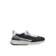 Sneakers BRUNELLO CUCINELLI, Grained Calfskin, Logo Insert, Navy Blue - MZUSGSO278CEA35