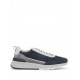 Sneakers BRUNELLO CUCINELLI, Grained Calfskin, Logo Insert, Navy Blue - MZUSGSO278CEA35