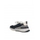 Sneakers BRUNELLO CUCINELLI, Grained Calfskin, Logo Insert, Navy Blue - MZUSGSO278CEA35