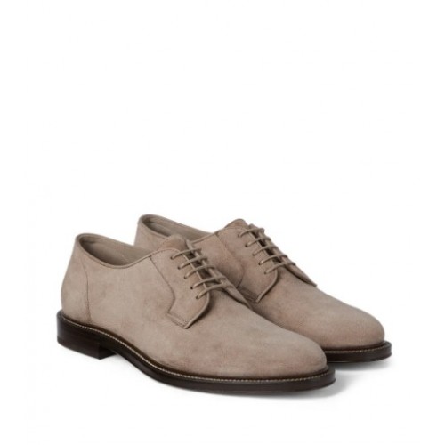 Pantofi BRUNELLO CUCINELLI, suede derby shoes