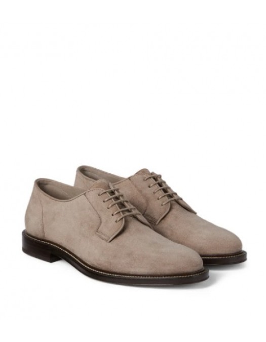 Pantofi BRUNELLO CUCINELLI, suede derby shoes - MZUSOLE672C4298