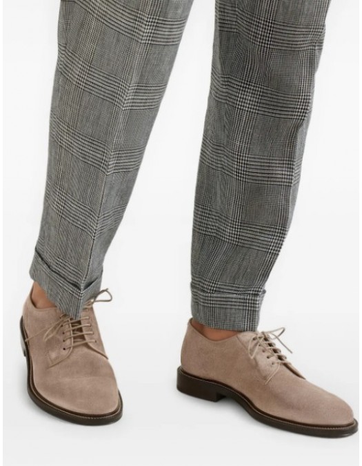 Pantofi BRUNELLO CUCINELLI, suede derby shoes - MZUSOLE672C4298