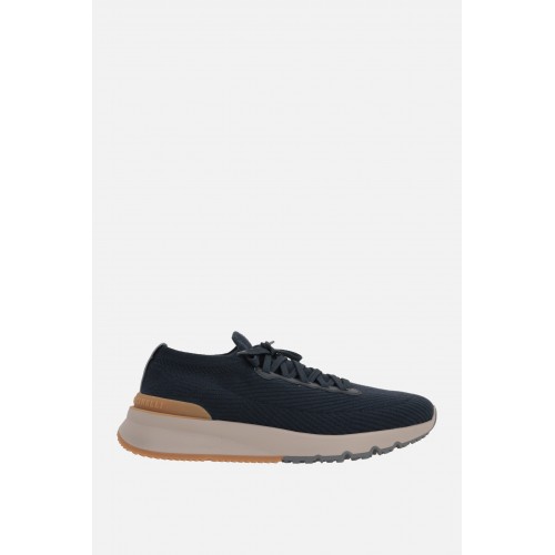 Sneakers BRUNELLO CUCINELLI, Navy Blue, Low Top Design Sneakers BRUNELLO CUCINELLI, Navy Blue, Low Top Design
